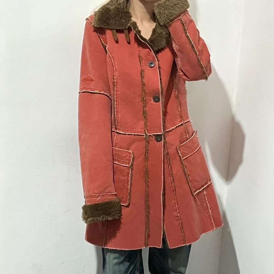 디젤 펑크 퍼 코트 상품이미지1