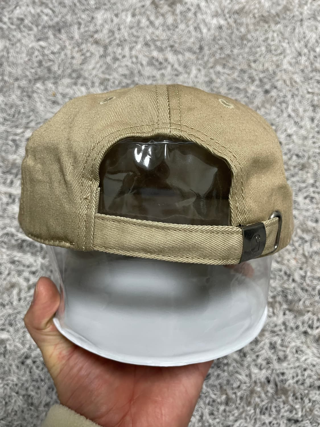 칼하트Carhartt 글씨로고 베이지 코튼 캡 Free 상품이미지3