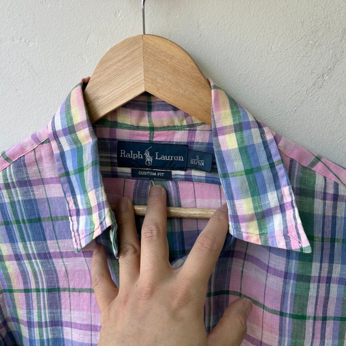 16717 - 폴로 랄프로렌 체크 린넨 셔츠 상품이미지3