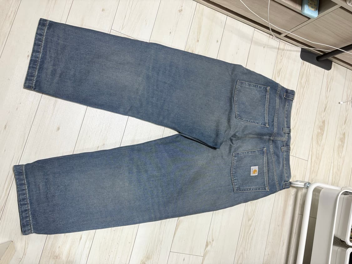 칼하트wip 브랜든 팬츠 스미스블루 원유즈드 워시 M 상품이미지3