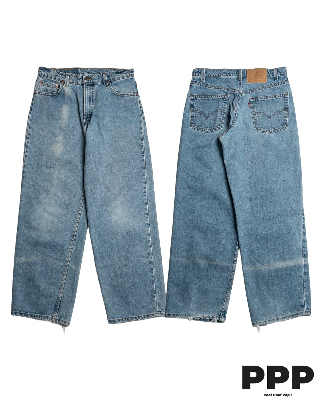 90‘s 미제 리바이스 567 루즈 핏 엑스트라 와이드 레그 30x30 상품이미지3