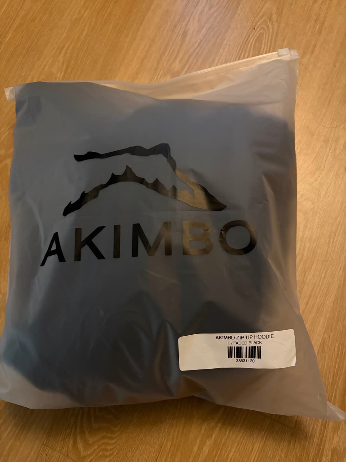 AKIMBO ZIP-UP HOODIE BLACK L 상품이미지1