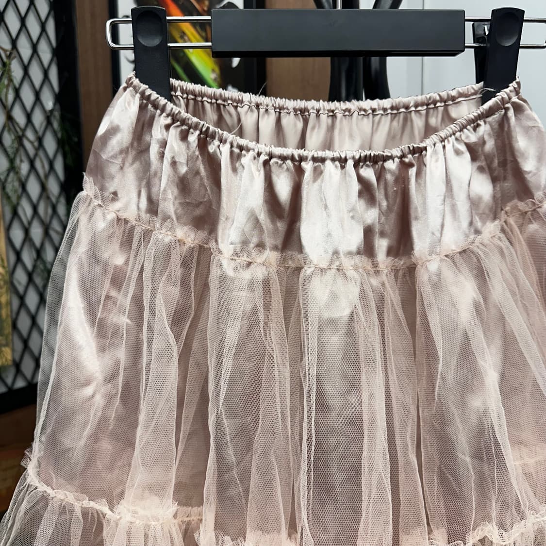 Rose Gold Chiffon Tutu Mini Skirt 상품이미지3