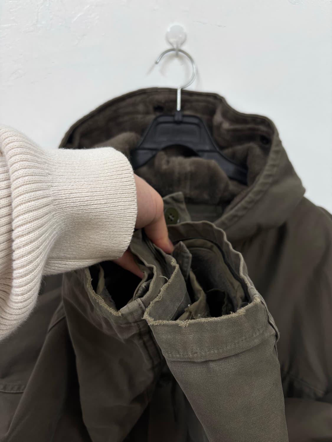 독일군 스노클 파카 VAL. MEHLER AG       (내피탈착) 상품이미지5