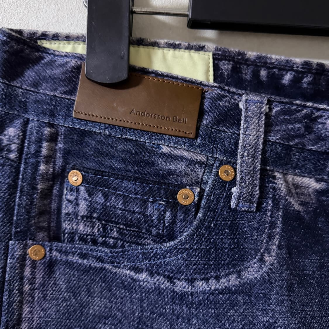 앤더슨벨 남성 오버핏 워싱 데님팬츠 31  상품이미지6