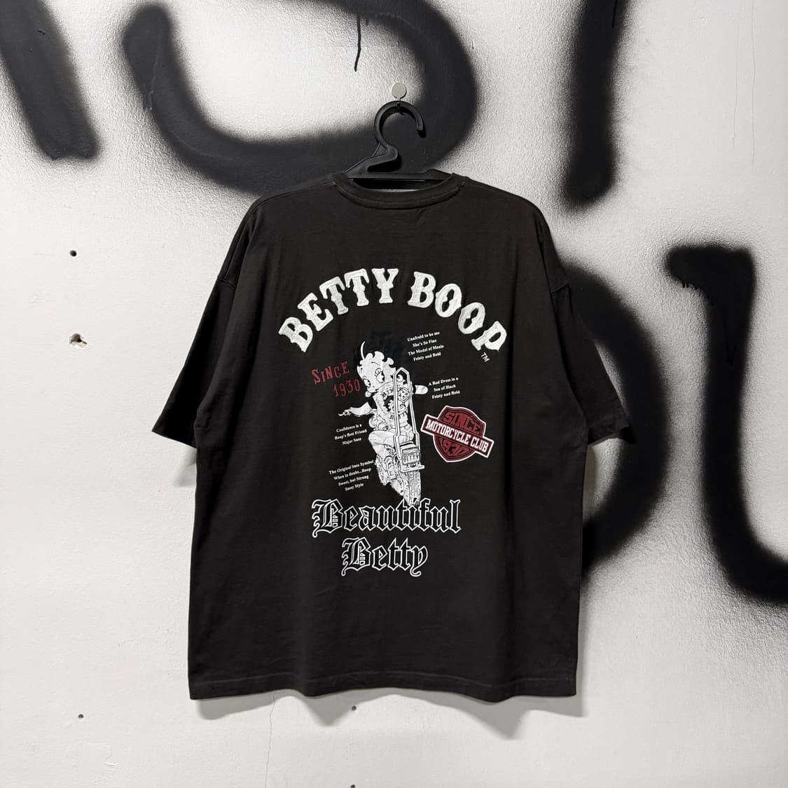 VTG 빈티지 베티붑 입체 빅 프린팅 루즈핏 반팔 티셔츠 상품이미지1