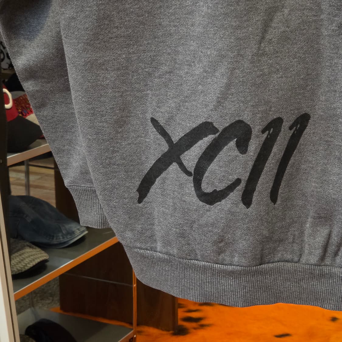 후부 데님 배색 올드스쿨 후드집업 상품이미지8