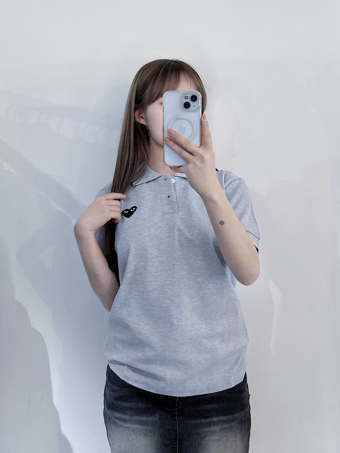 꼼데가르송 블랙와펜 반팔 카라티 상품이미지1