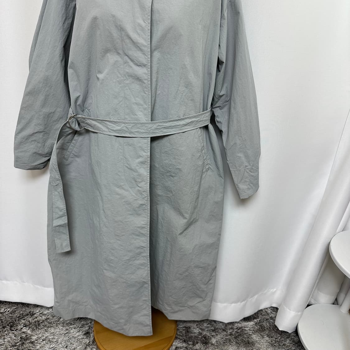  시슬리 여자 허리끈 춘추 롱자켓 코트 42  상품이미지3