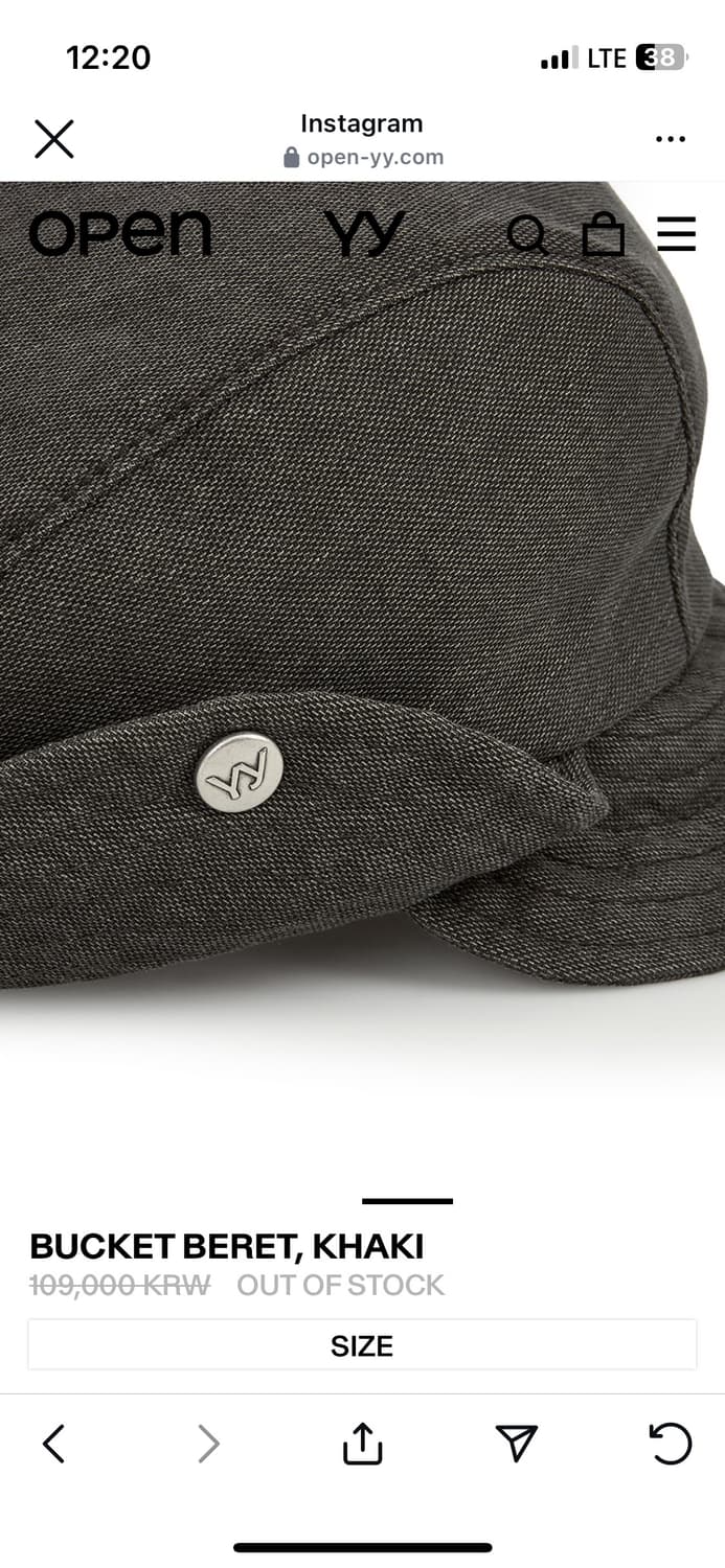 open yy 오픈와이와이 BUCKET BERET, KHAKI 버킷 상품이미지2