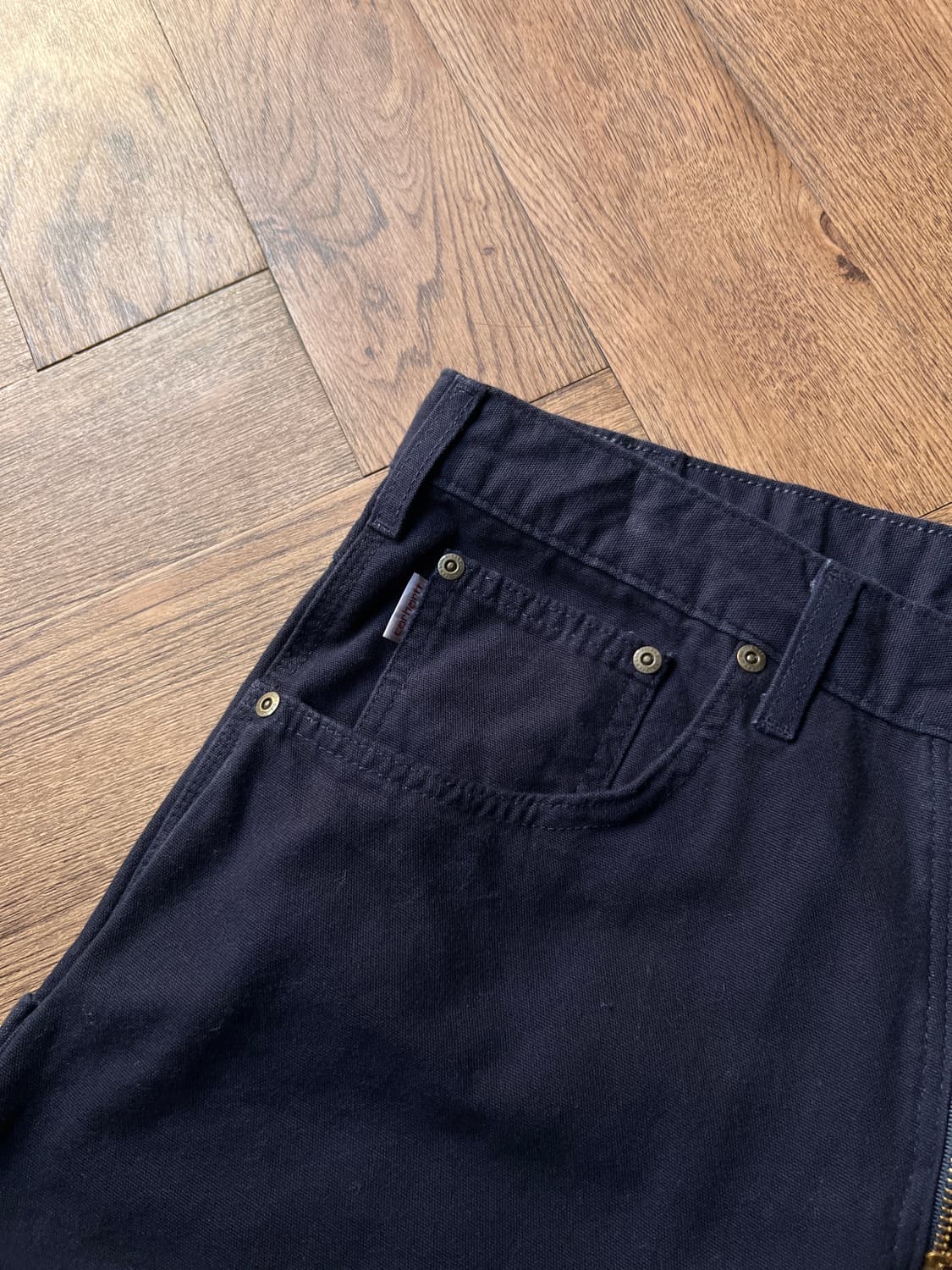 [33]칼하트 USA 미드나잇 네이비 싱글니 워크팬츠 상품이미지4