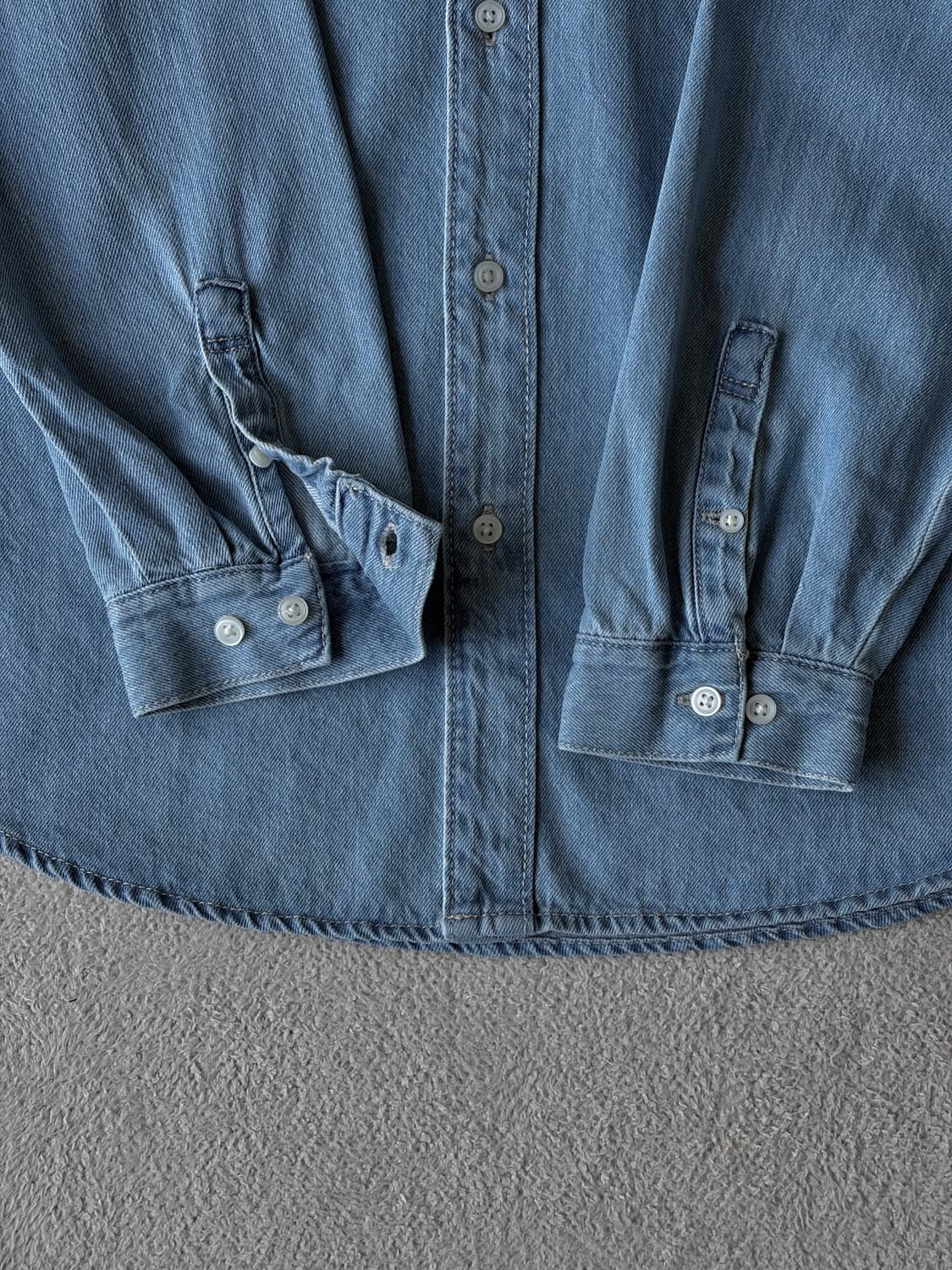자라 데님 버튼다운 셔츠 상품이미지8
