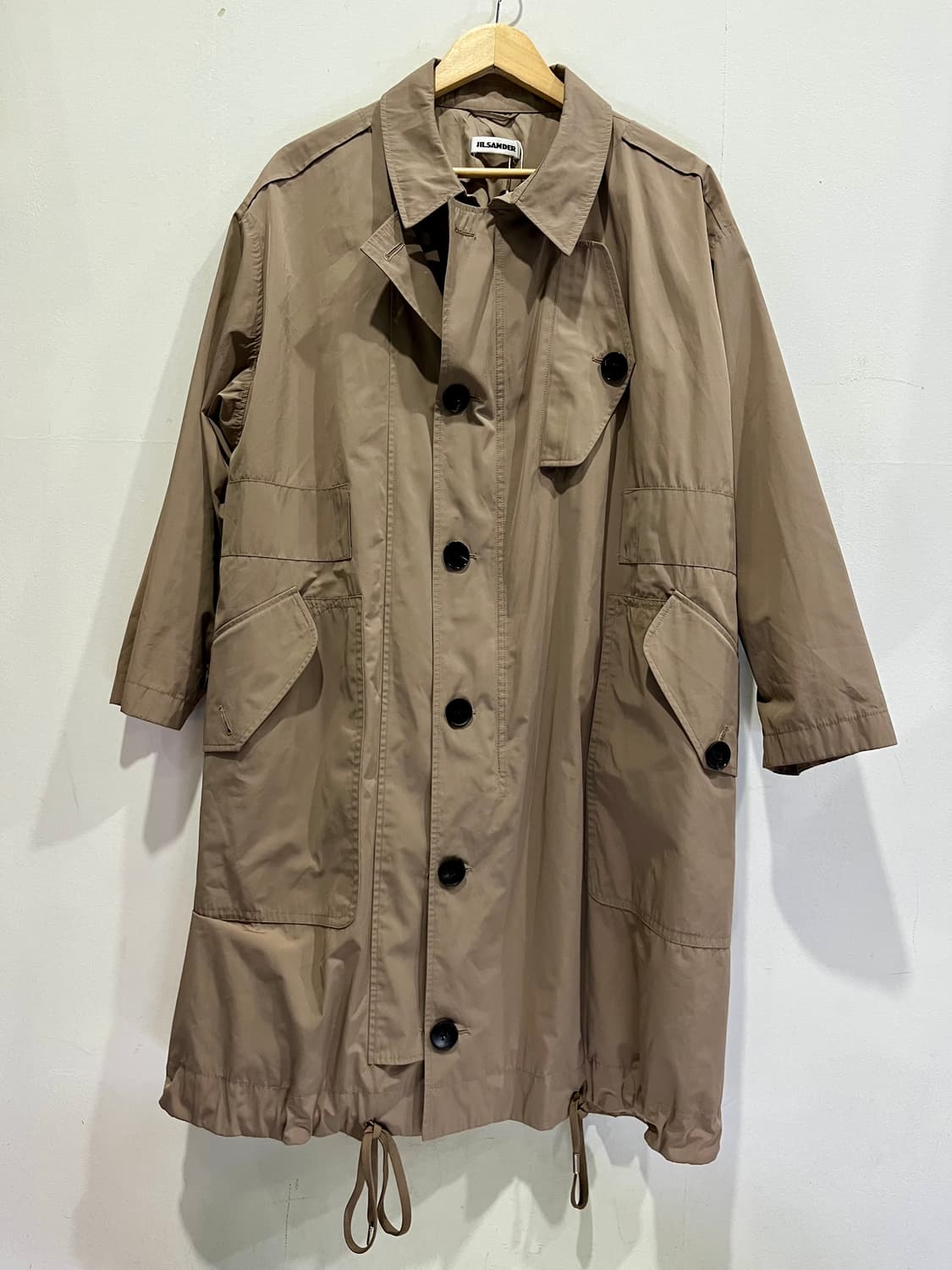 JIL SANDER 트렌치 코트 36 베이지 오버핏 정품 상품이미지2