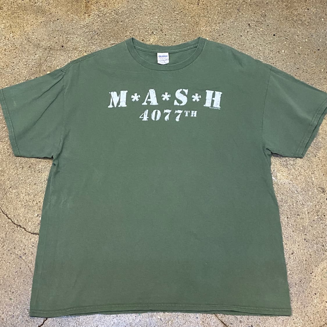 미국 빈티지 길단 MASH 프린팅 반팔티 밀리터리느낌 상품이미지2