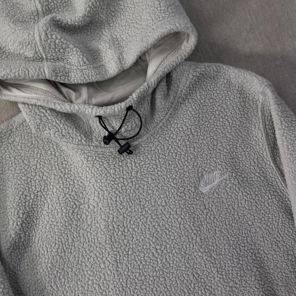 100 나이키 신형 자수 빅로고 양털 플리스 후드티 상품이미지3