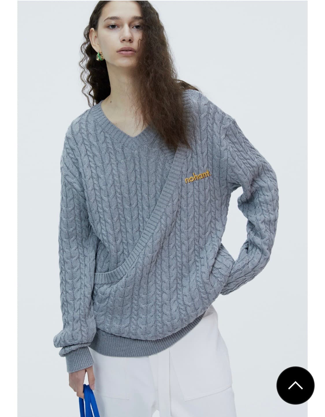 노앙(nohant) two way cable knit 새상품 팝니다. 상품이미지5
