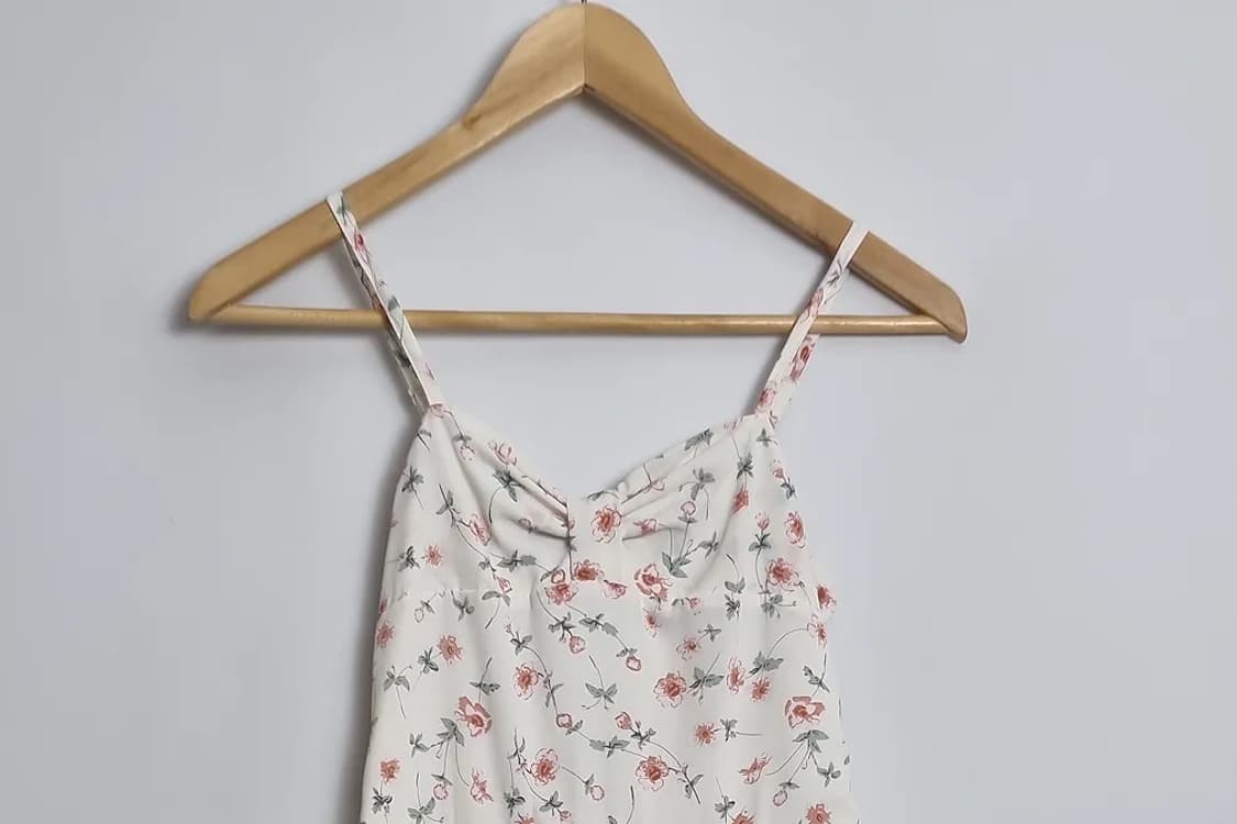 KA MAN 플라워 패턴 끈나시 롱 원피스 상품이미지3