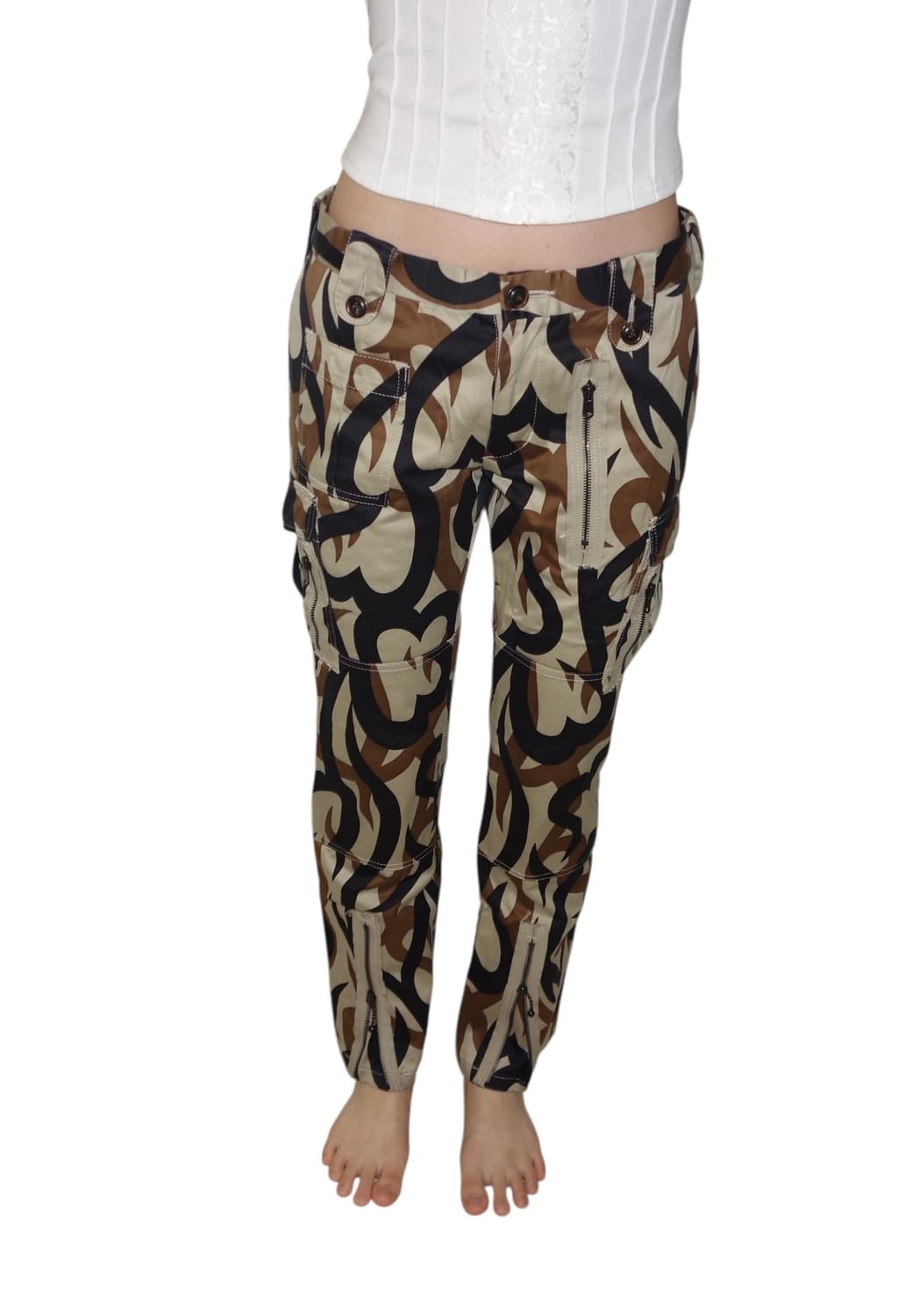 넘버나인 04AW "Give Peace A Chance" 본디지 바지 상품이미지2