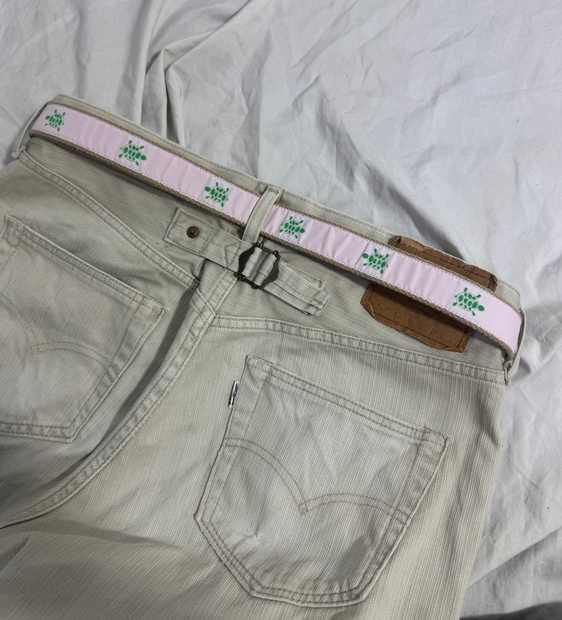 Usa 브룩스 브라더스 터틀 자수 레더 벨트 상품이미지2