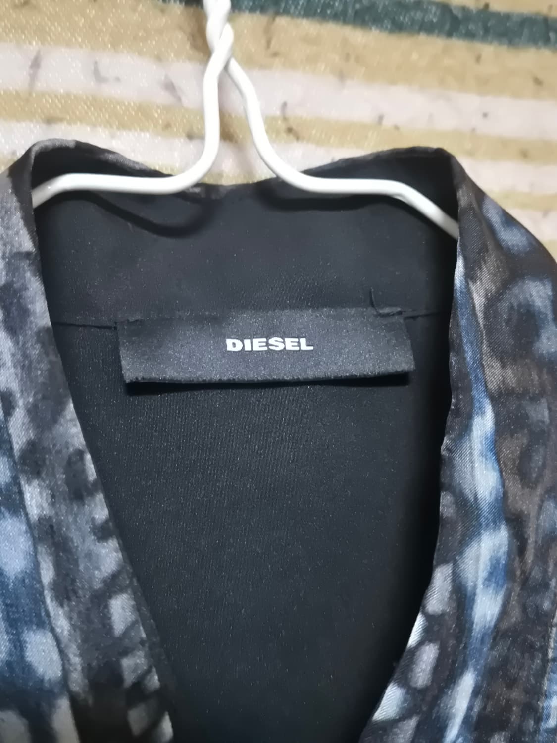 [DIESEL] 디젤 애니멀 패턴 시스루 셔츠 상품이미지4