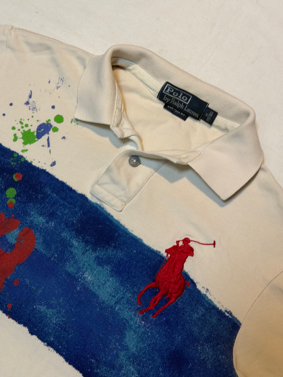 폴로 랄프로렌 빈티지 빅포니 치프키프 페인팅 카라티 상품이미지2