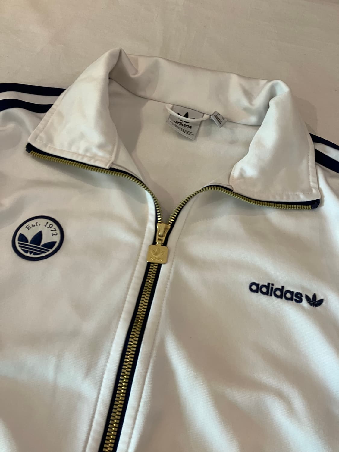 아디다스 파이어버드 배지 트랙탑 져지 화이트 상품이미지2