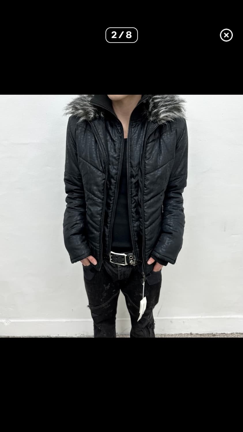 빈티지 퍼 다운자켓 오피움맛 상품이미지2