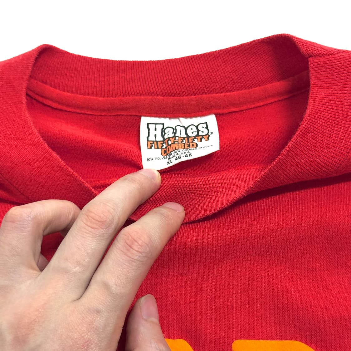 80s년대 초반  헤인즈 싱글 스티치 티셔츠 상품이미지6