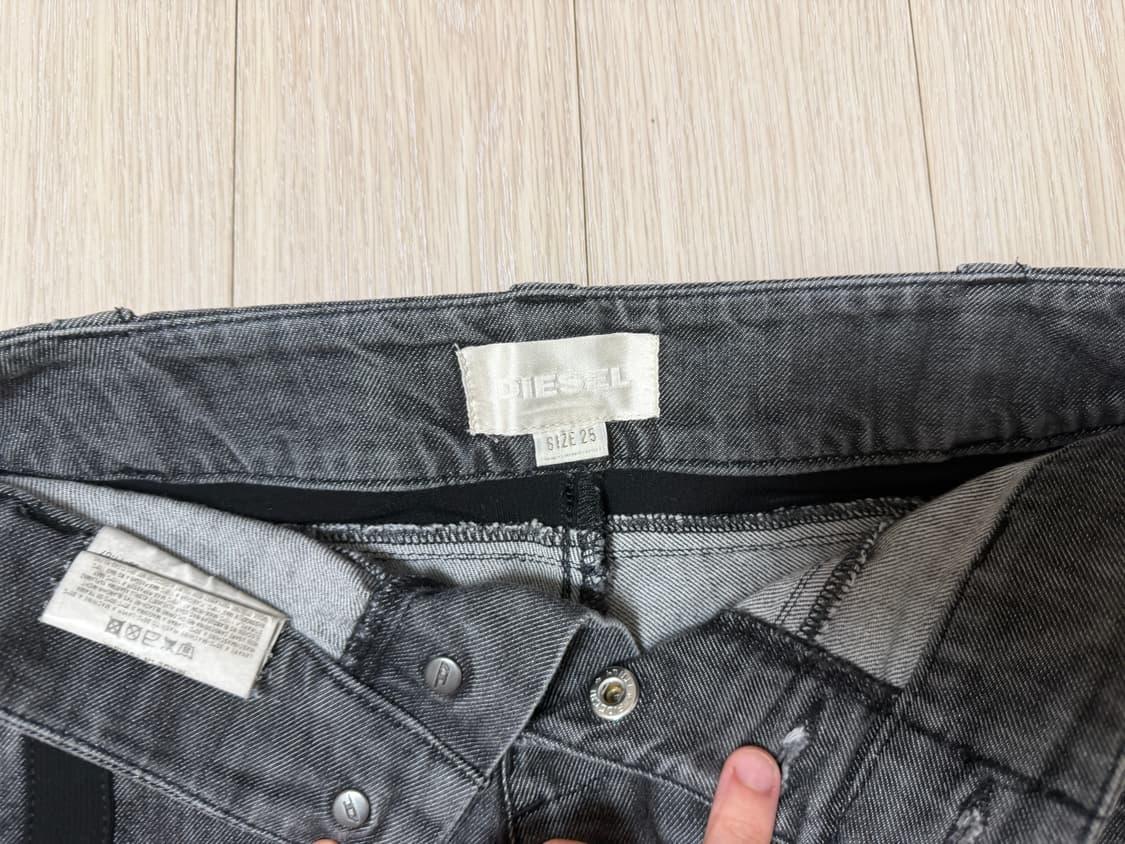 디젤 흑청 반바지 상품이미지2