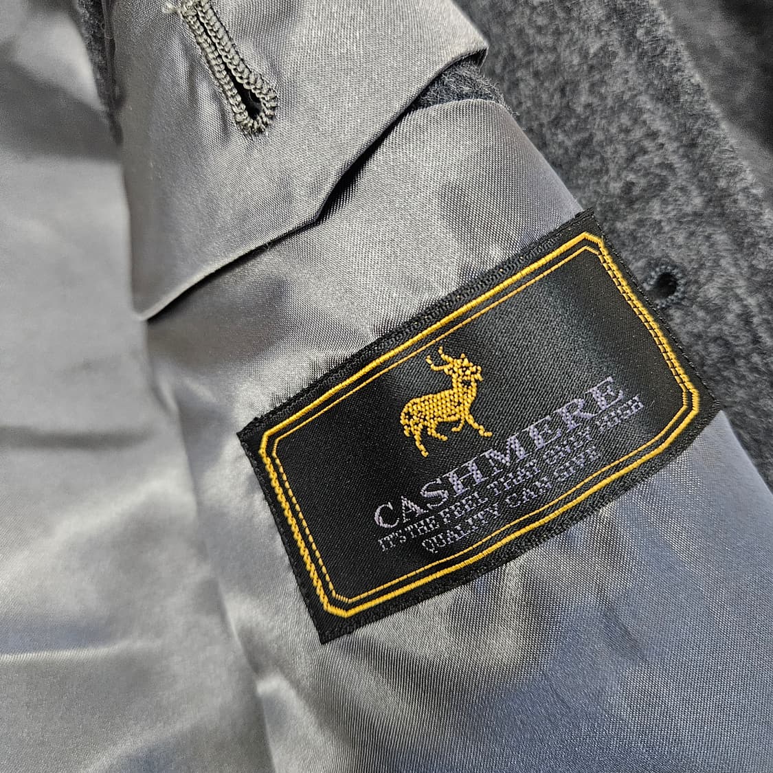 회색 울100 롱 코트 남자100 상품이미지8