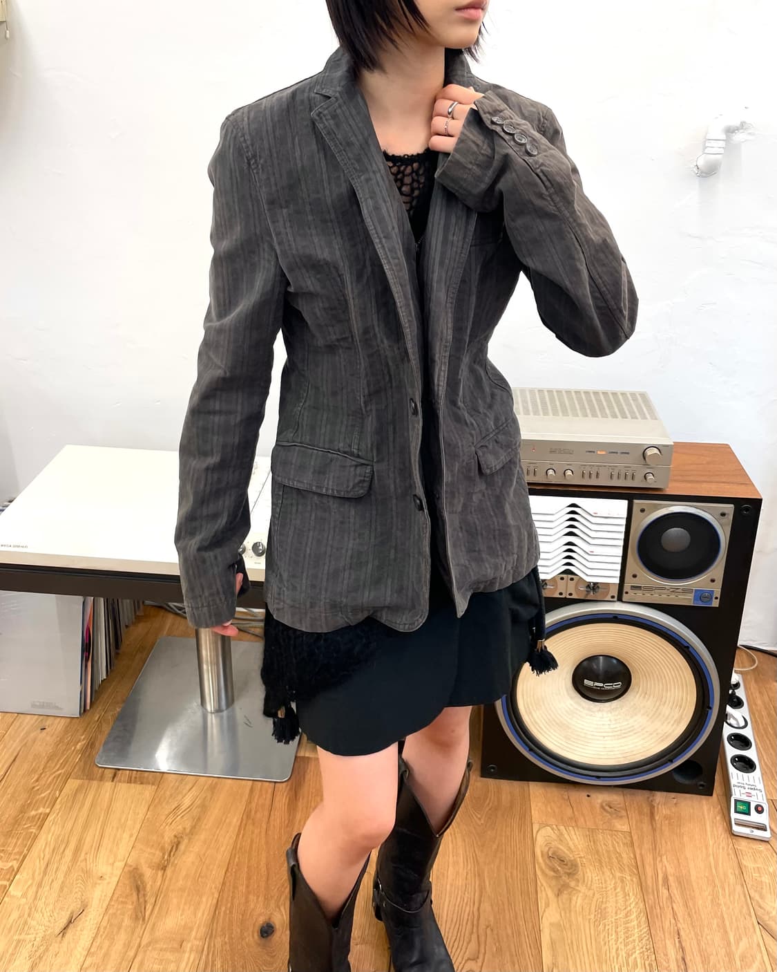 [46] 돌체앤가바나 링클 코튼 테일러드 자켓 상품이미지3