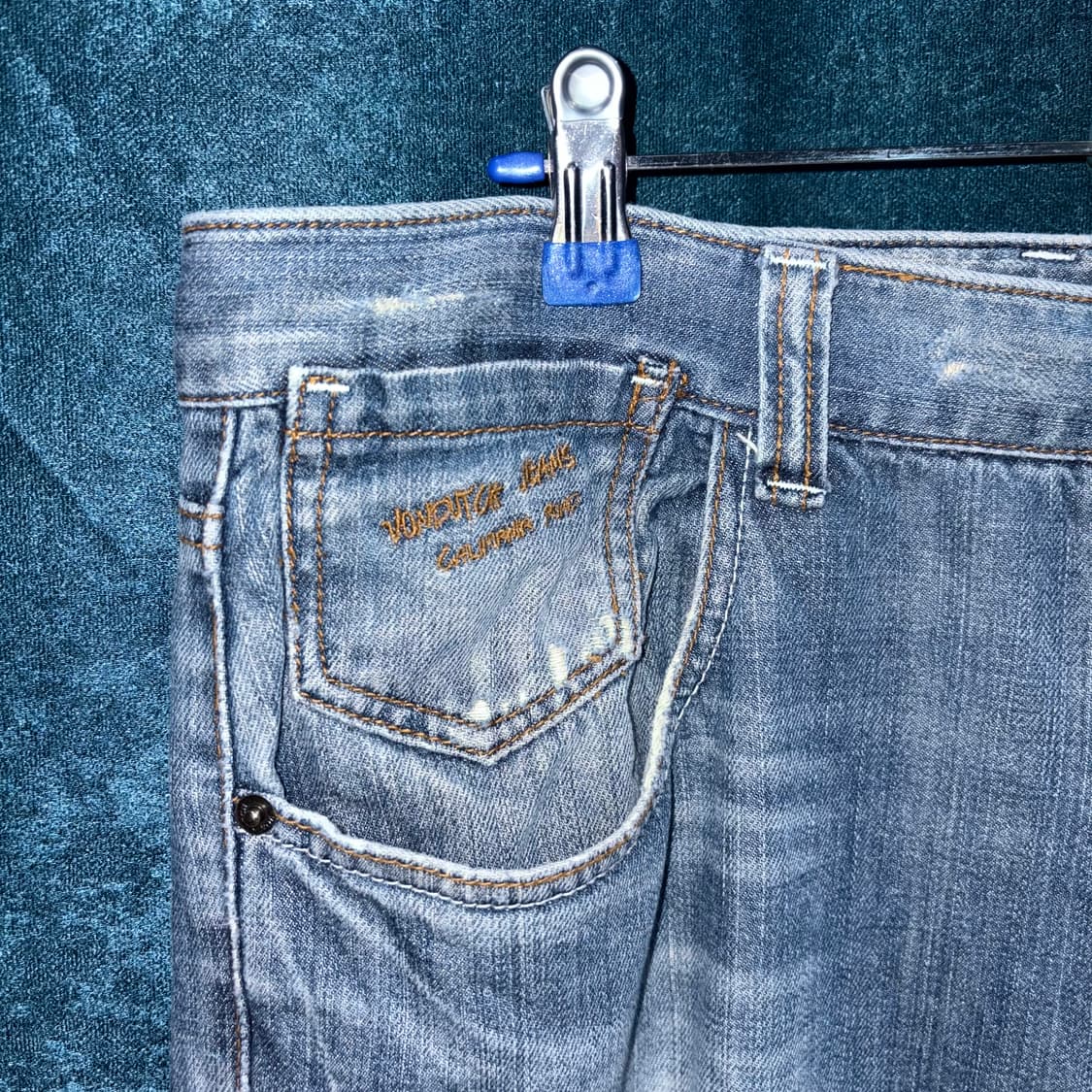 (33) 본더치 연청 와이드 데님 팬츠 상품이미지5