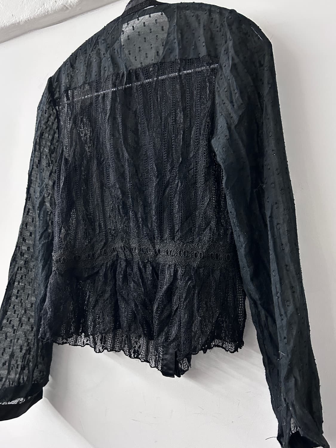 레이스 프릴 고딕 블라우스 상품이미지8