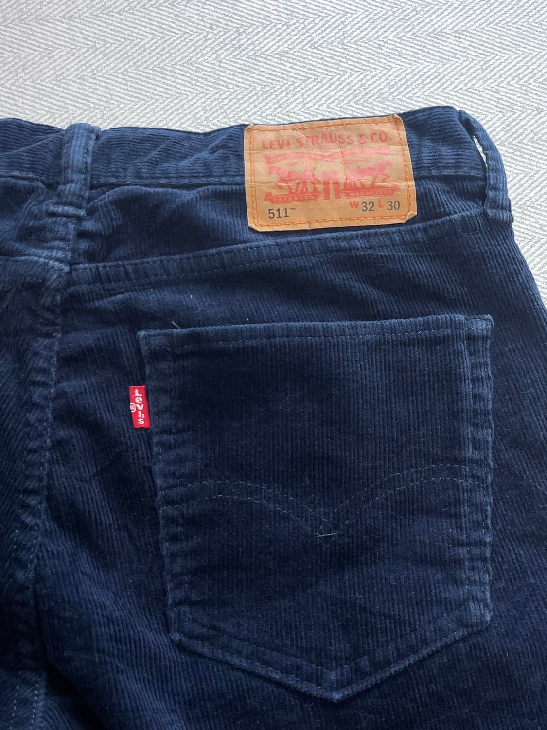 리바이스 511 레드탭 네이비 코듀로이 팬츠 바지 32인치 상품이미지6