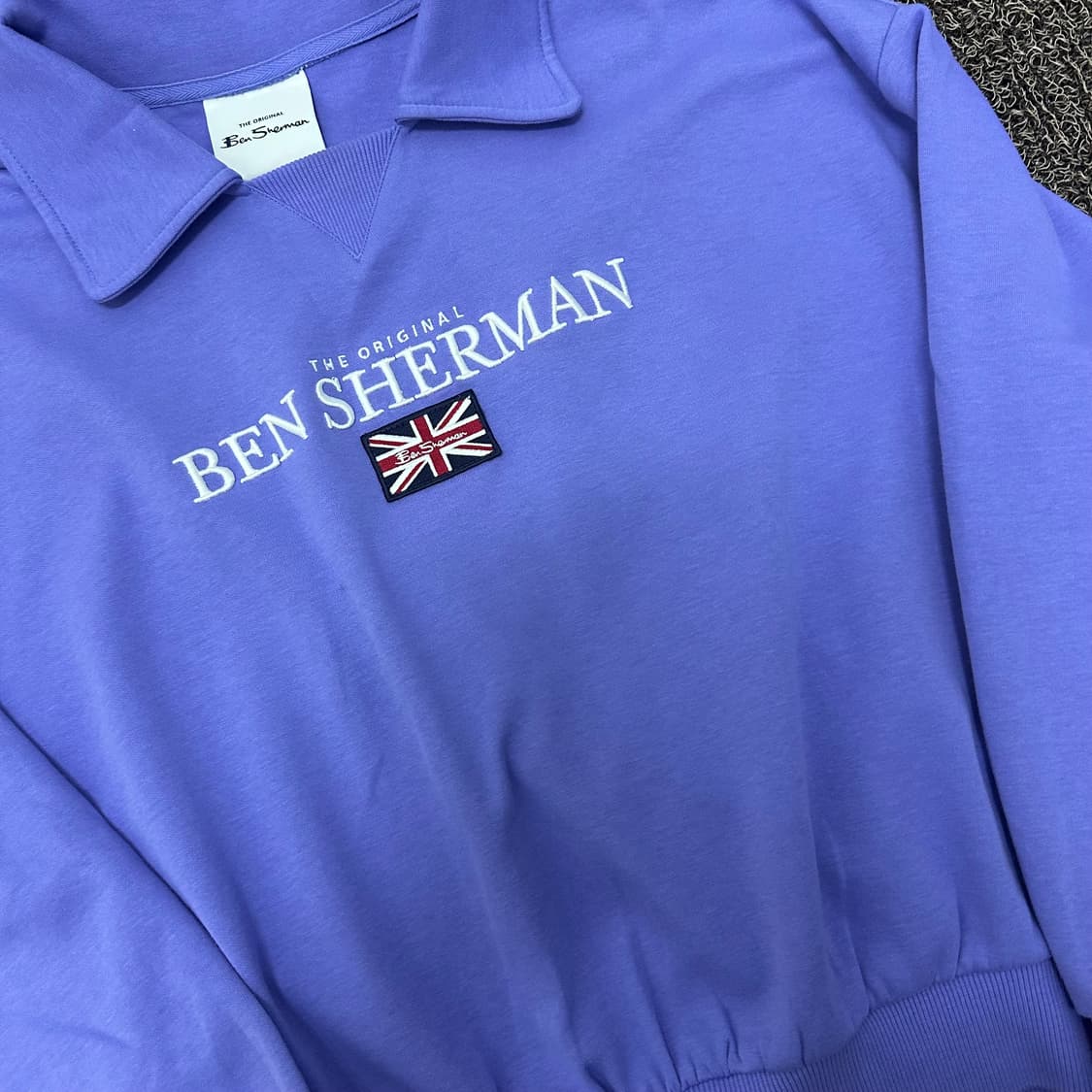 벤셔먼 여성 카라넥 맨투맨 퍼플 90(S) 상품이미지2