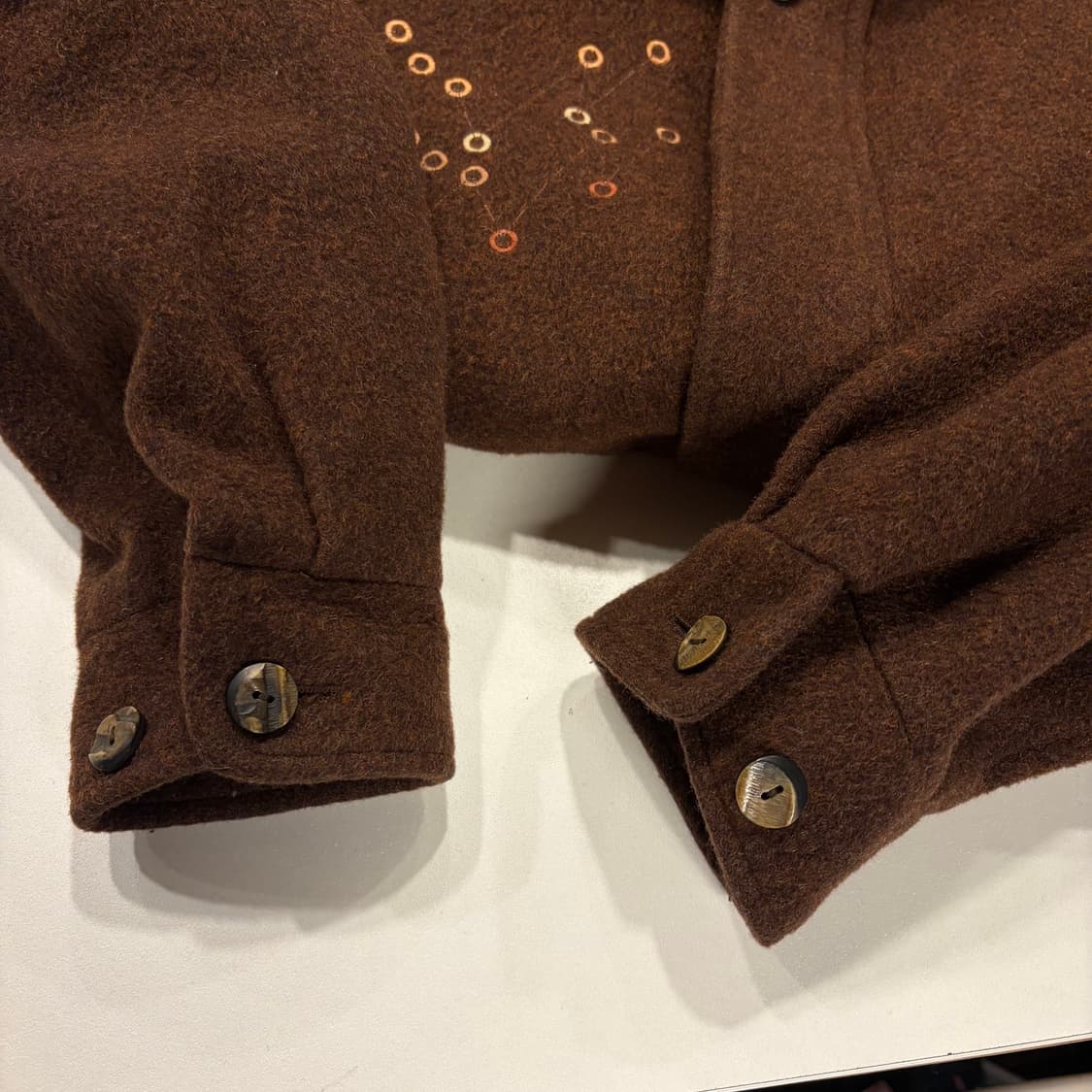 [105] 카운테스마라 브라운 모직 봄버 자켓 B989 상품이미지7