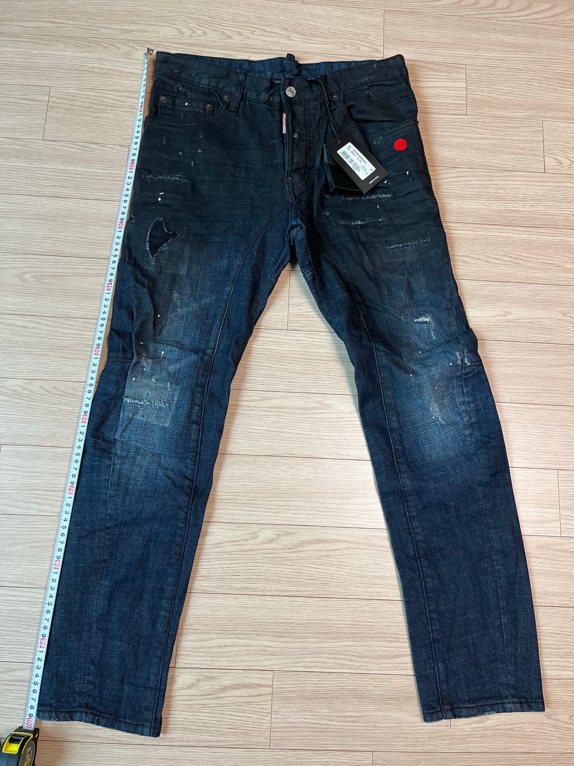 디스퀘어드2 타이디 바이커 진 블랙 46사이즈 정품 상품이미지6