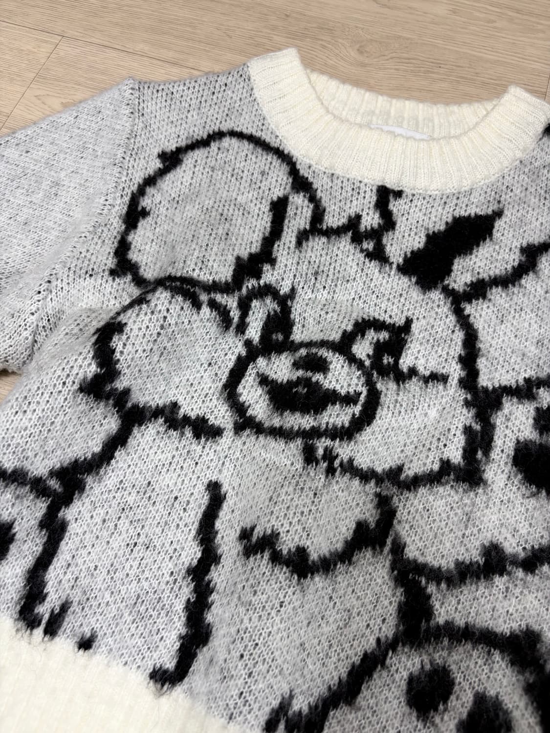 키르시 버니 WITTY BUNNY 크롭 니트 스웨터 상품이미지6