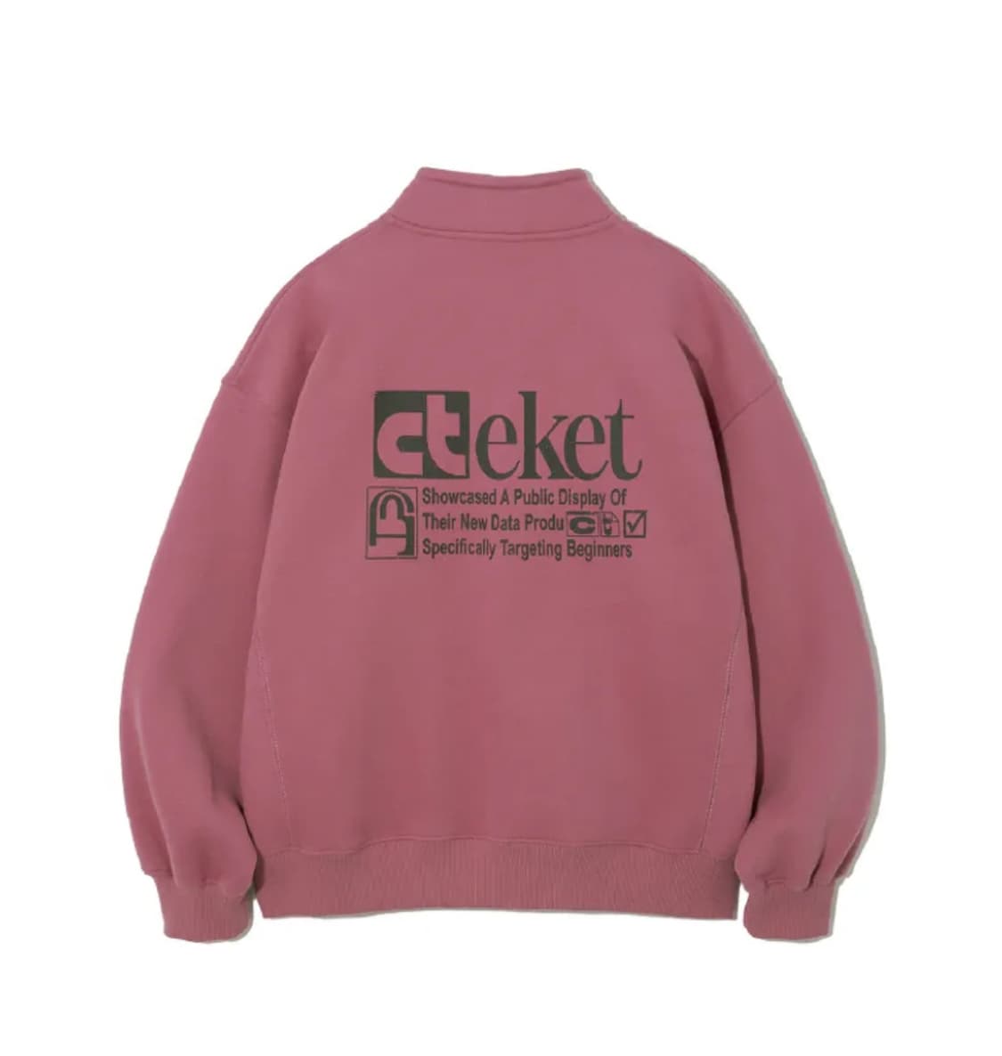 teket 테켓 플랜 하프집업 핑크 L 상품이미지2