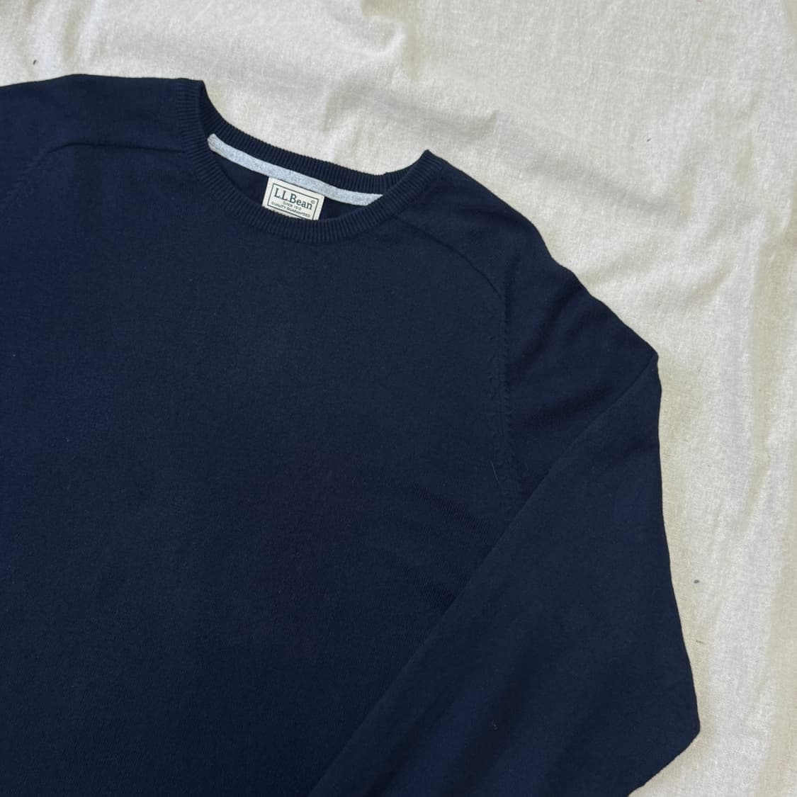 엘엘빈 캐시미어 네이비 니트 XL 상품이미지2