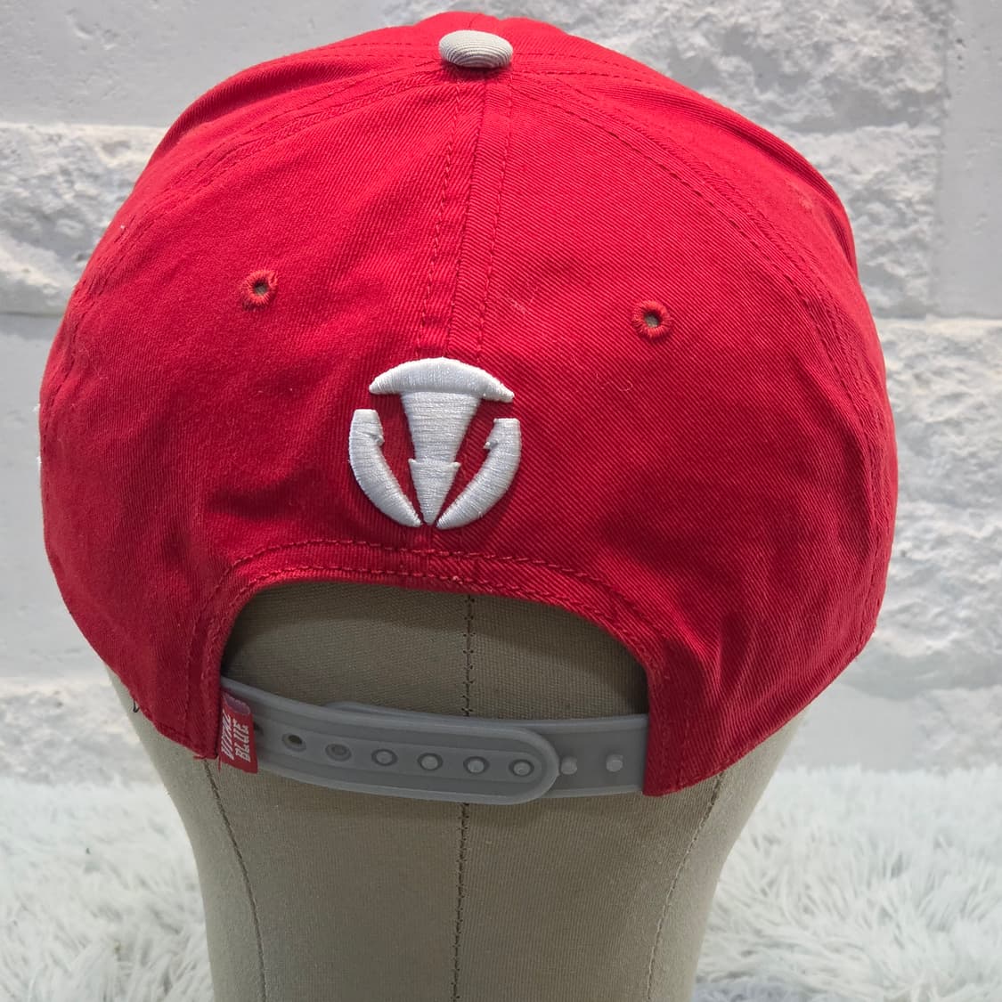 M1-2:바이탈 블루 VB 로고 스냅백 레드 그레이 프리사이즈 56-60 상품이미지3