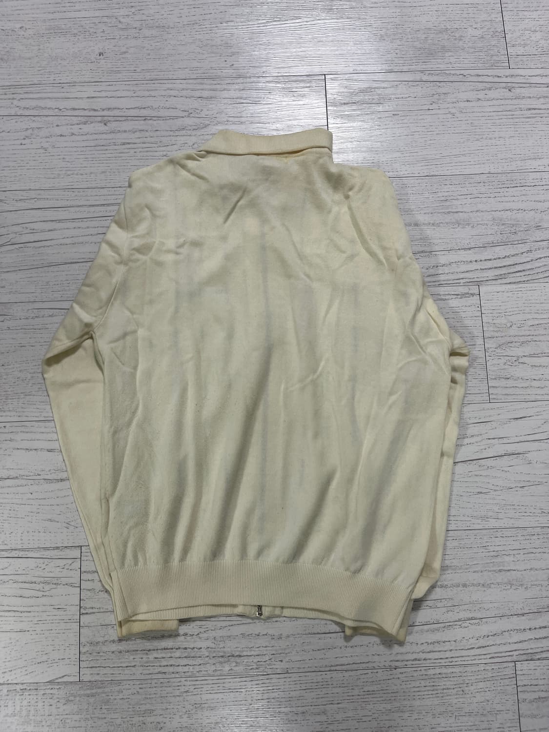 디스이즈네버댓 T로고 집업 폴로 아이보리 상품이미지2