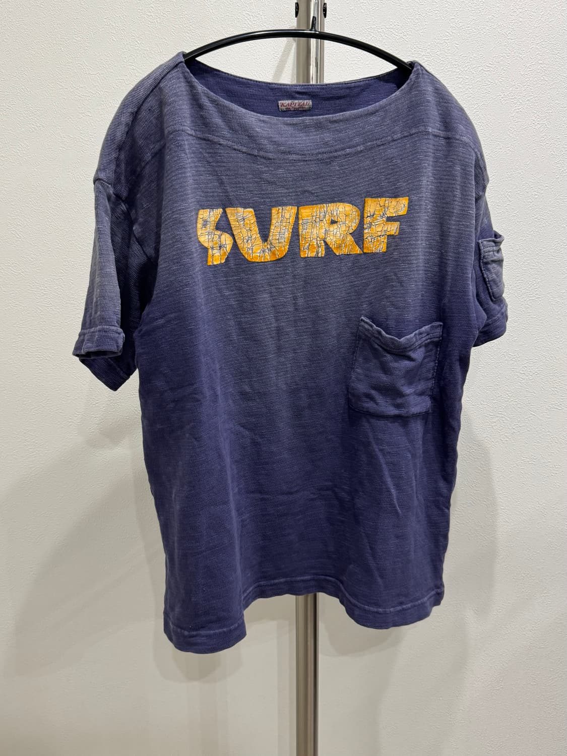 캐피탈 SURF 워시드 보트넥 포켓 티셔츠 상품이미지1