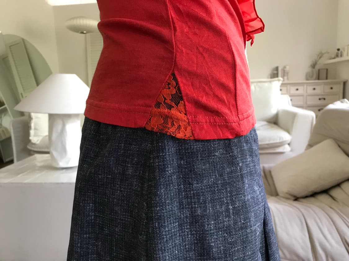 vintage ruffle lace top 상품이미지8