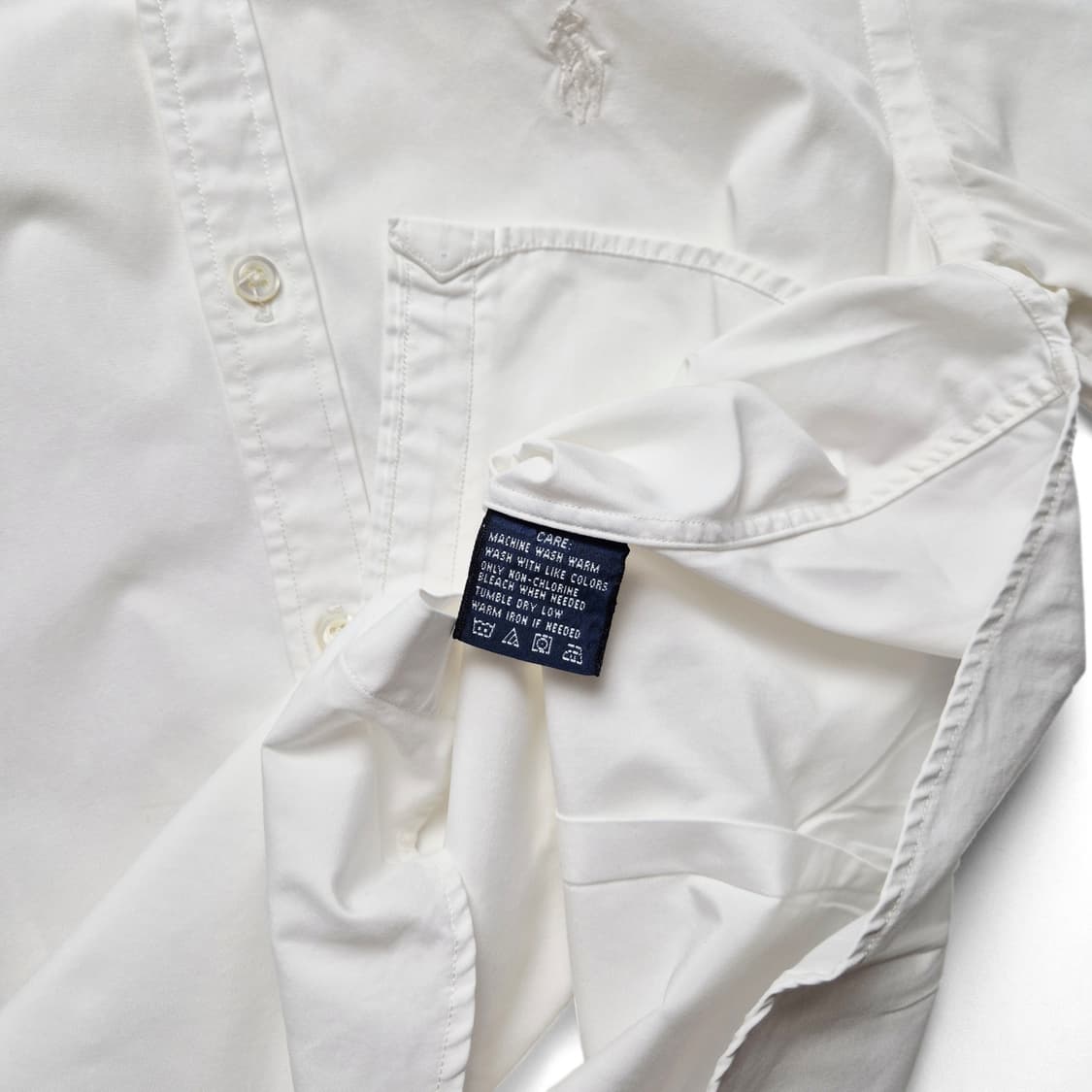 [M] 폴로 랄프로렌 포플린 셔츠 화이트 상품이미지9