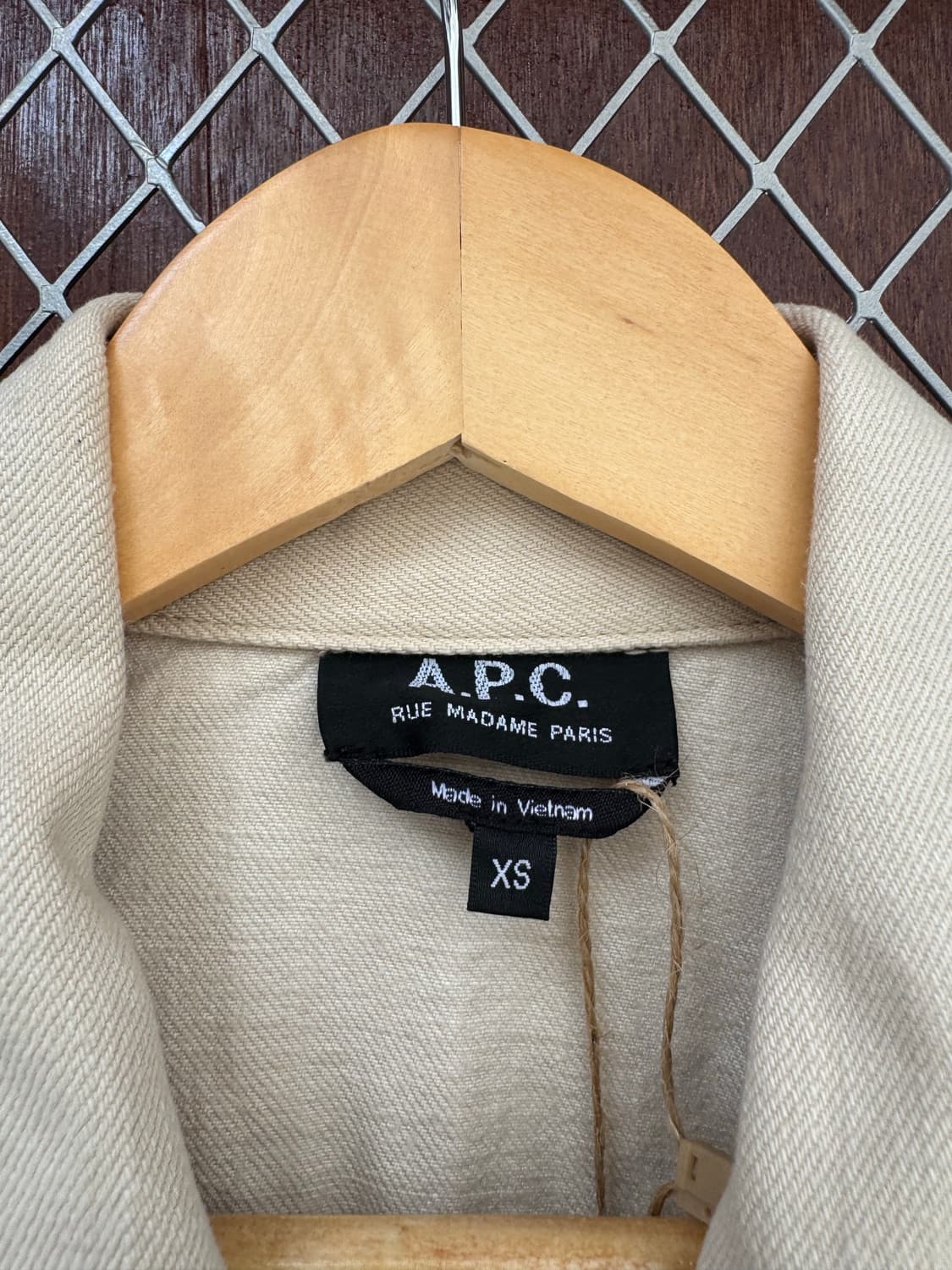 apc 아페쎄 아이보리 트러커 데님 자켓 M 상품이미지3