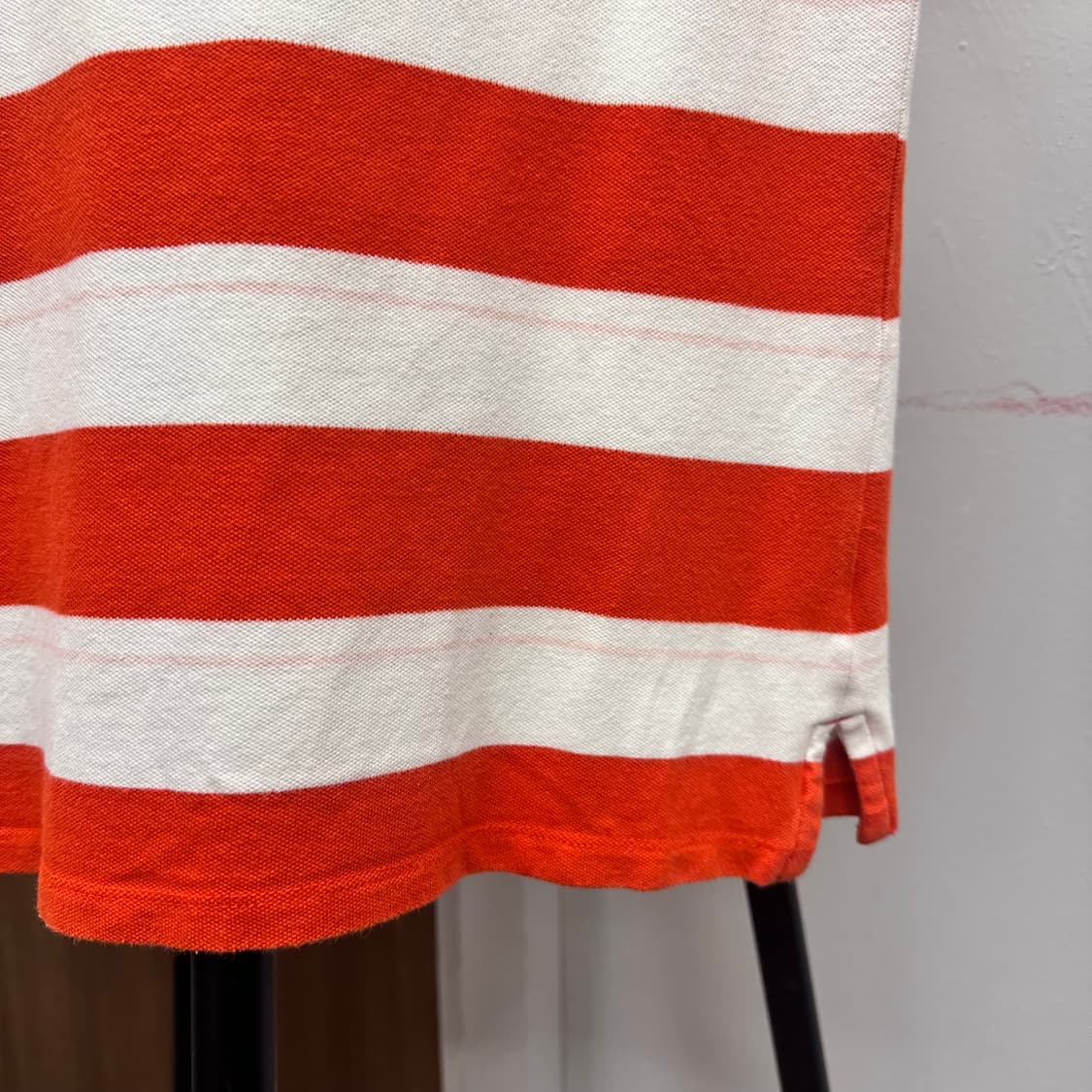 PUMA, Orange red Striped Polo PK Shirt 상품이미지6