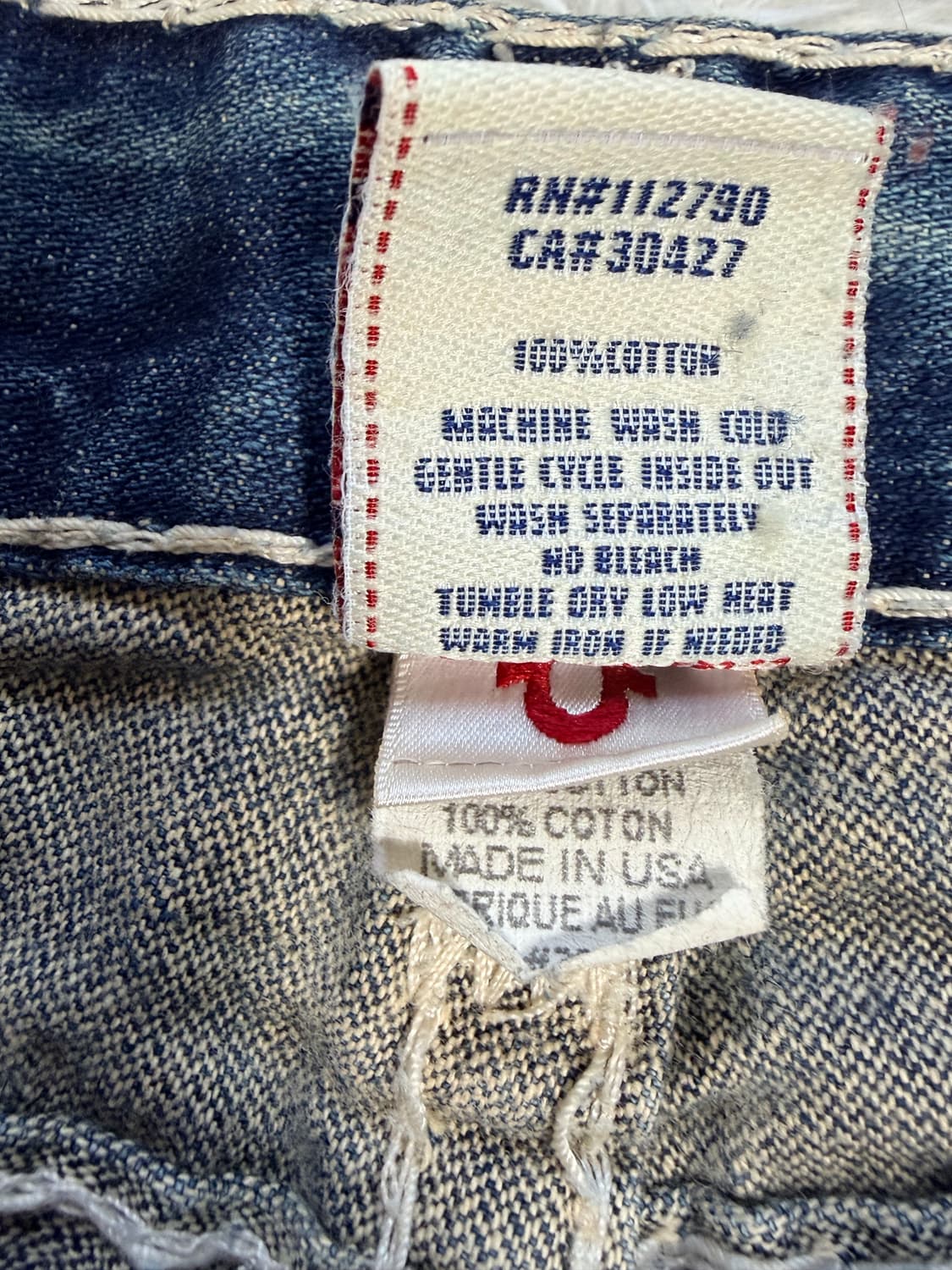 트루릴리전 조이 수퍼 T 부츠컷 데님 팬츠 (Made in USA)] 상품이미지6