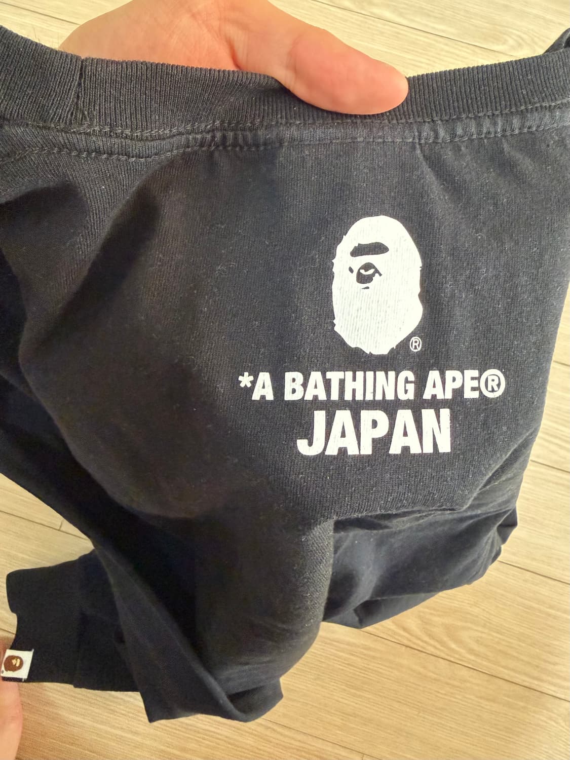 베이프 재팬 롱슬리브 블랙 상품이미지3