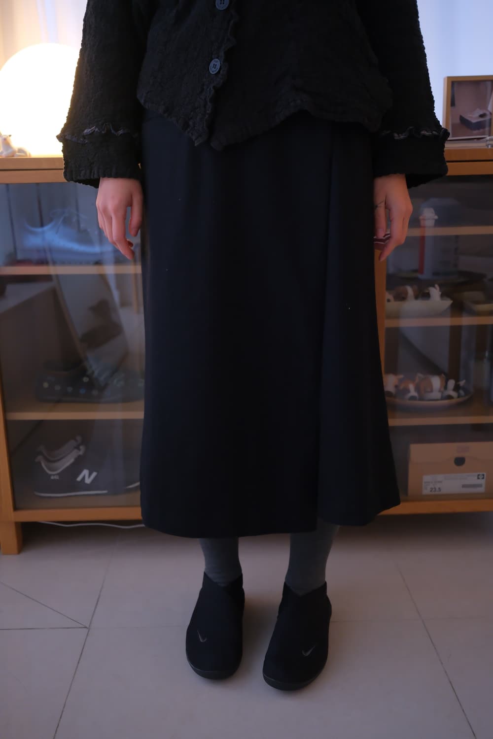 Wrap sarouel wool skirt pants 상품이미지1